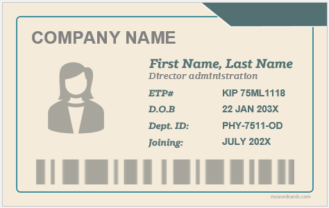 Employee ID Card Template