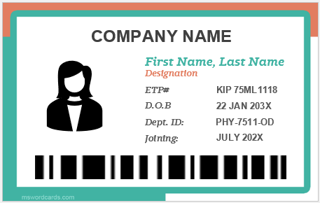 Employee ID badge