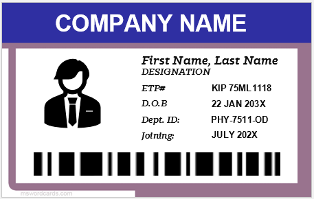 Employee ID badge