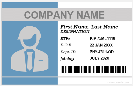 Employee ID badge