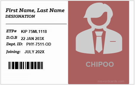 Employee ID badge