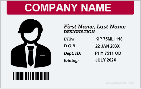 Employee ID badge