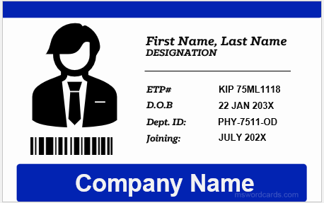 Employee ID badge