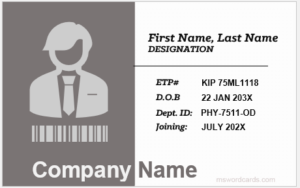 Employee ID badge