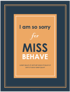 Apology Card Template