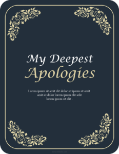 Apology Card Template