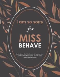 Apology Card Template