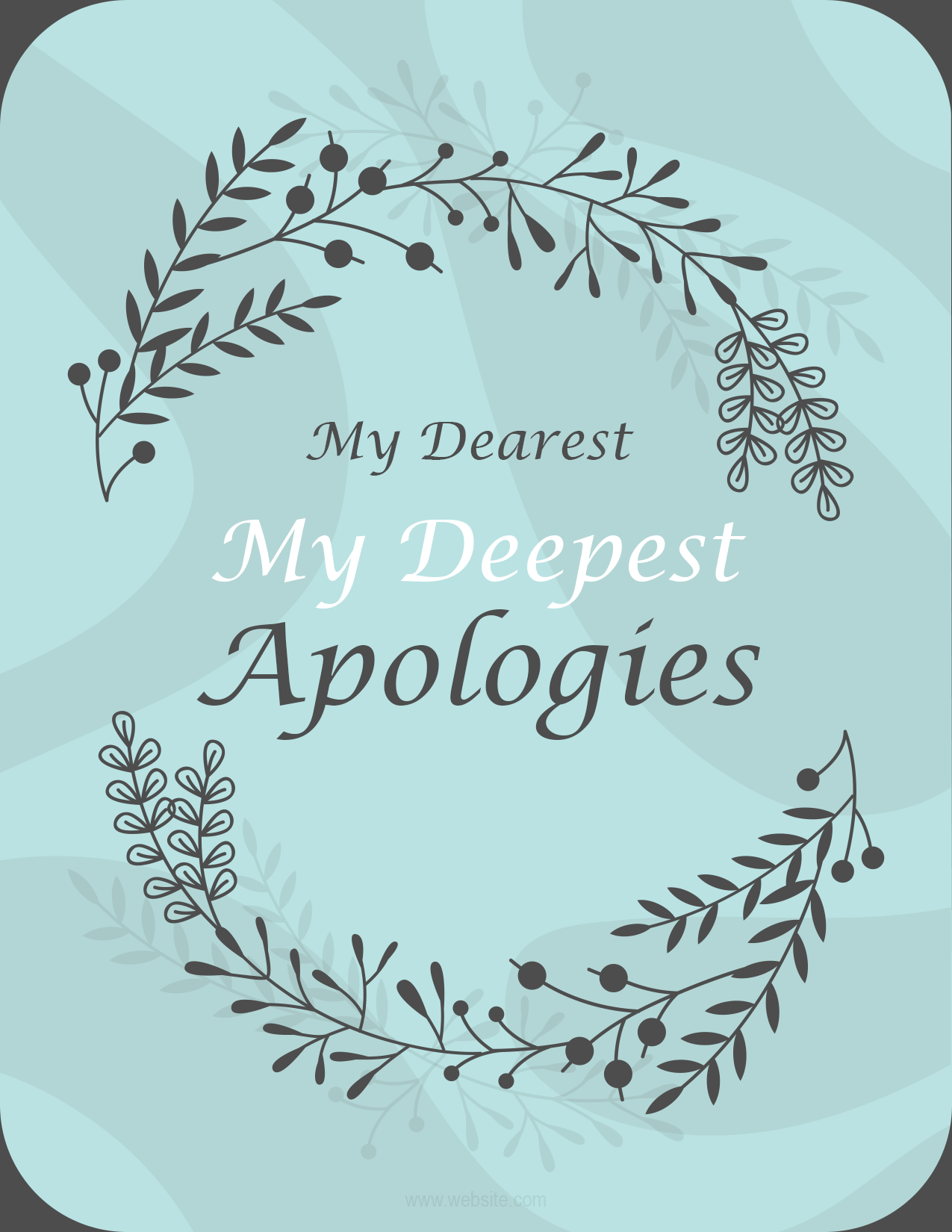 Apology Card Template