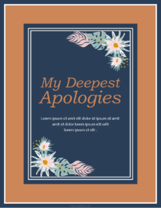 Apology Card Template