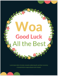 Good Luck Card Template