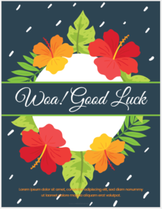 Good Luck Card Template