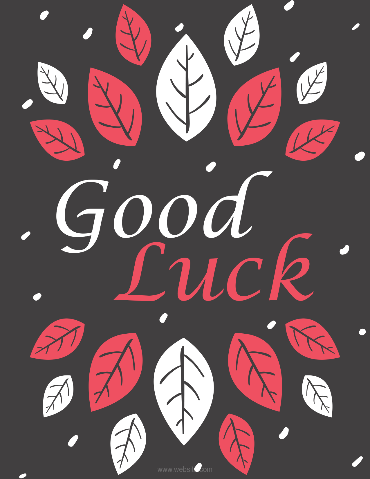 Good Luck Card Template