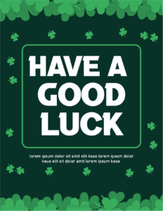 Good Luck Card Template