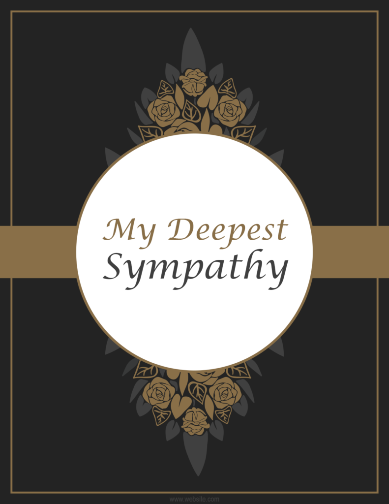 Sympathy Card Template