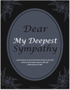 Sympathy Card Template