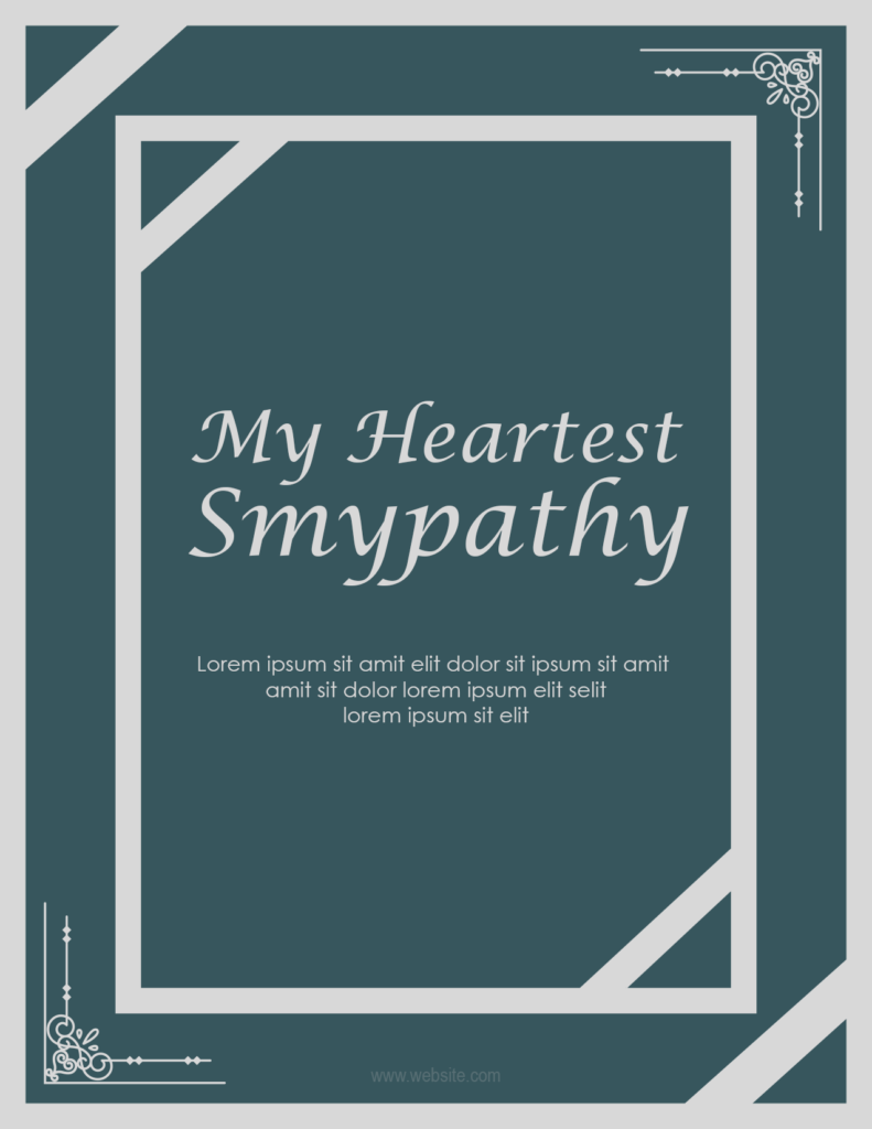 Sympathy Card Template