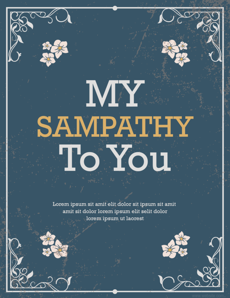 Sympathy Card Template