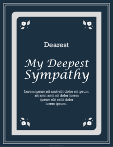 Sympathy Card Template