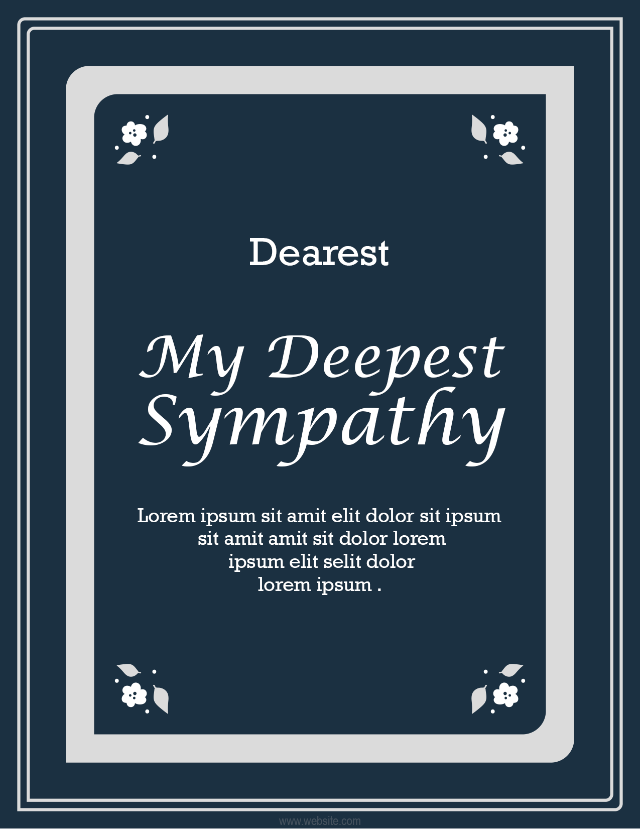 Sympathy Card Template