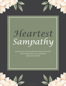 Sympathy Card Template