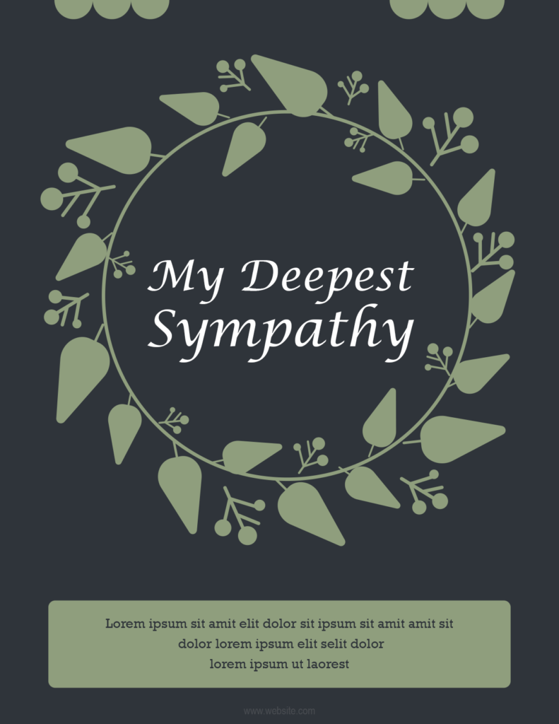 Sympathy Card Template