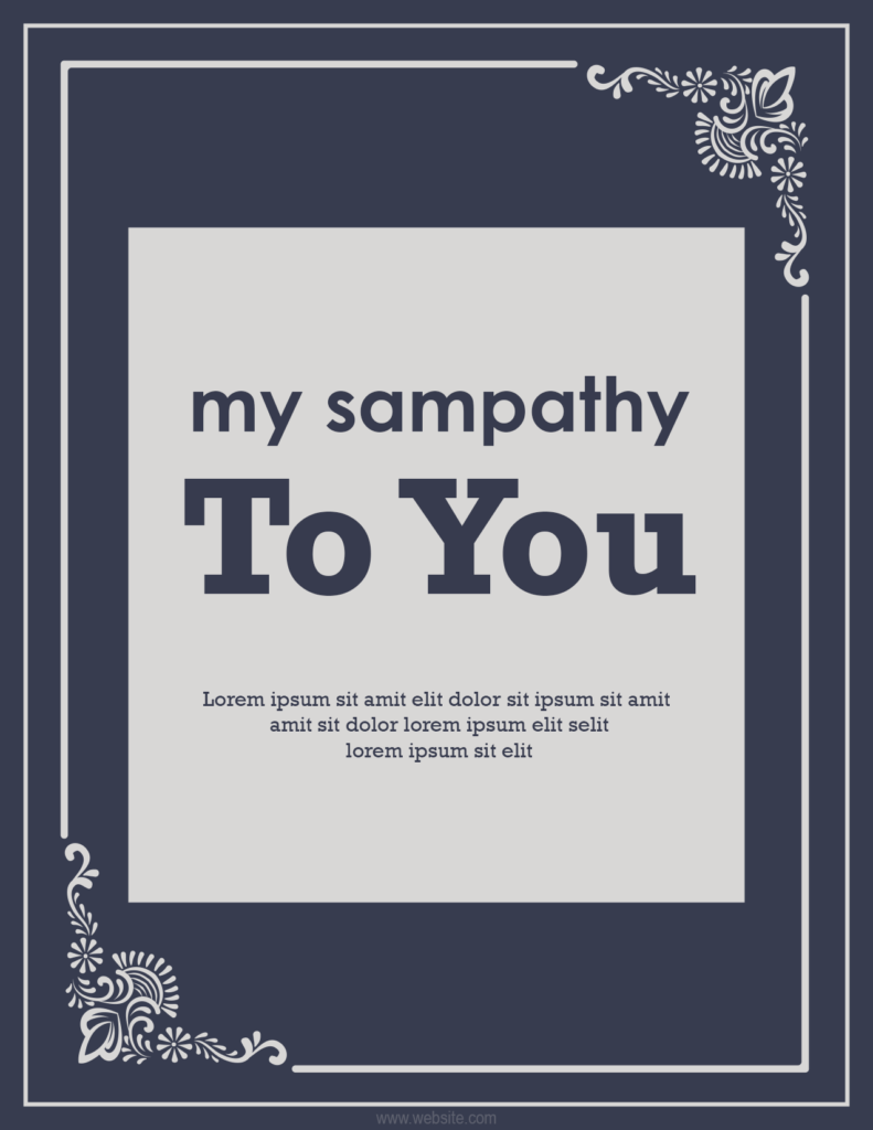 Sympathy Card Template