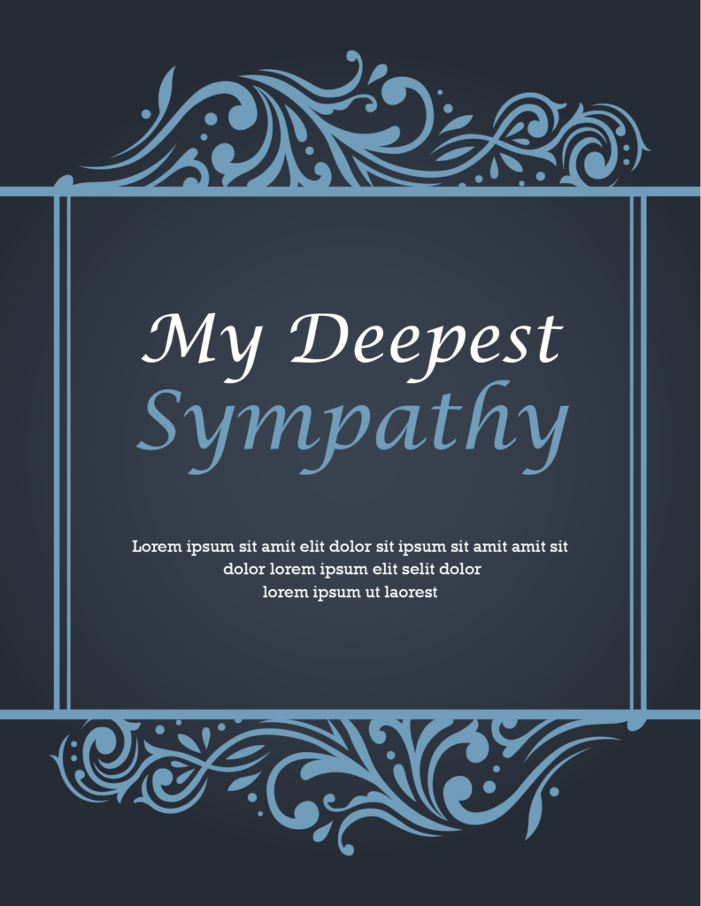 Sympathy Card Template