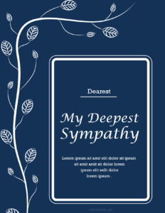 Sympathy Card Template