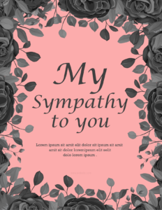 Sympathy Card Template