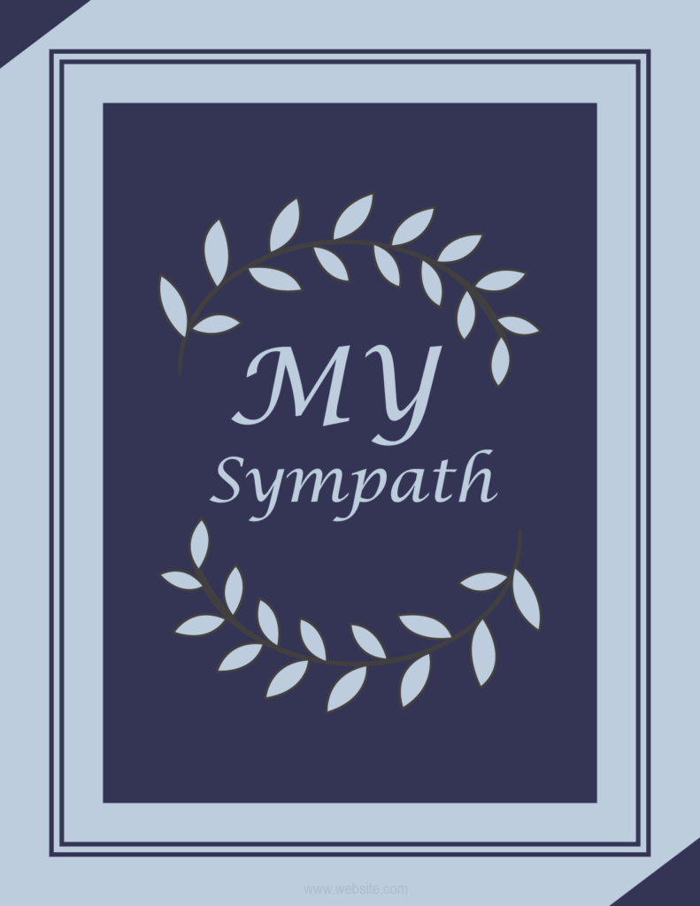 Sympathy Card Template