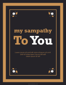 Sympathy Card Template