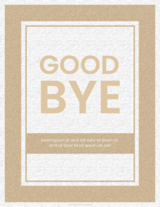 Goodbye Card Template for Word