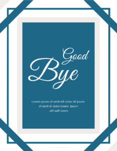 Goodbye Card Template for Word