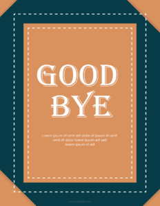 Goodbye Card Template for Word