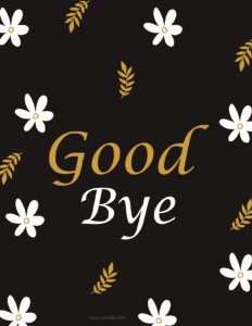 Goodbye Card Template for Word